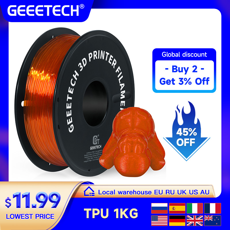 3D Printing Nylon - GEEETECH TPU 3D Printer Flexible Material