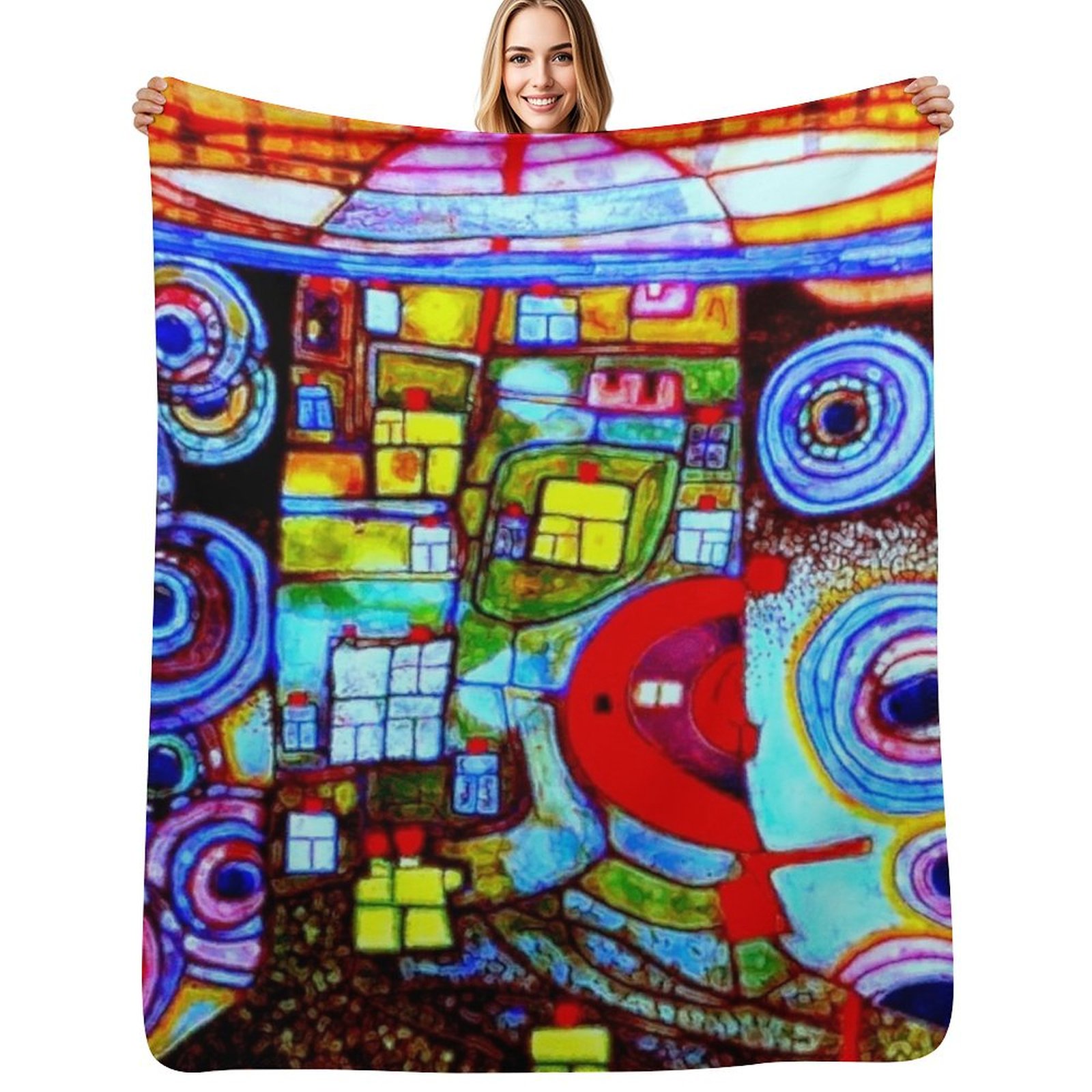Qatar 813 neon Throw Blanket D - 3D Printing Qatar ulasan dan harga