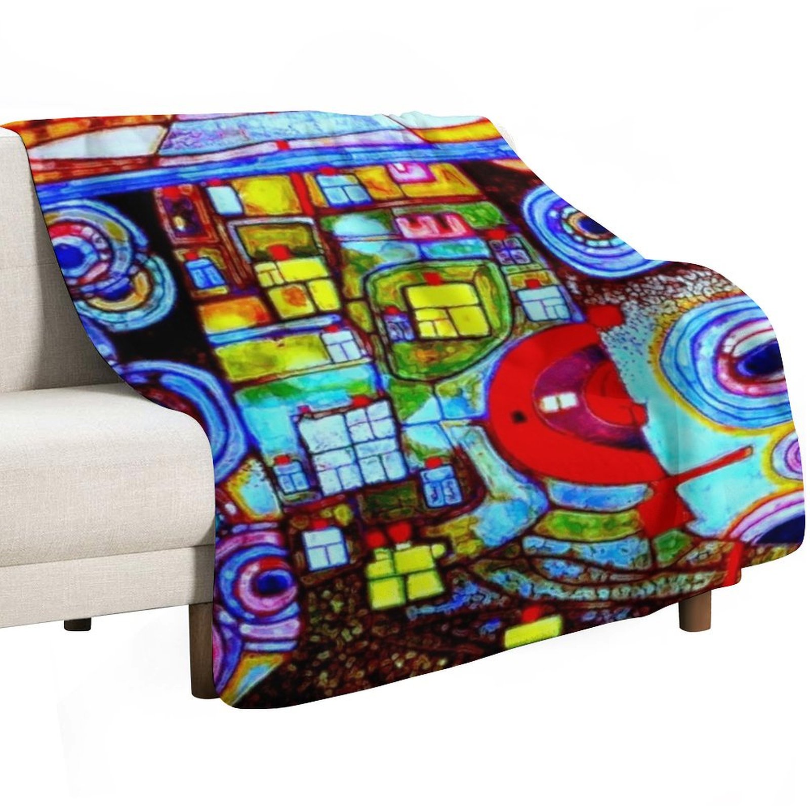 Qatar 813 neon Throw Blanket D - 3D Printing Qatar ulasan dan harga