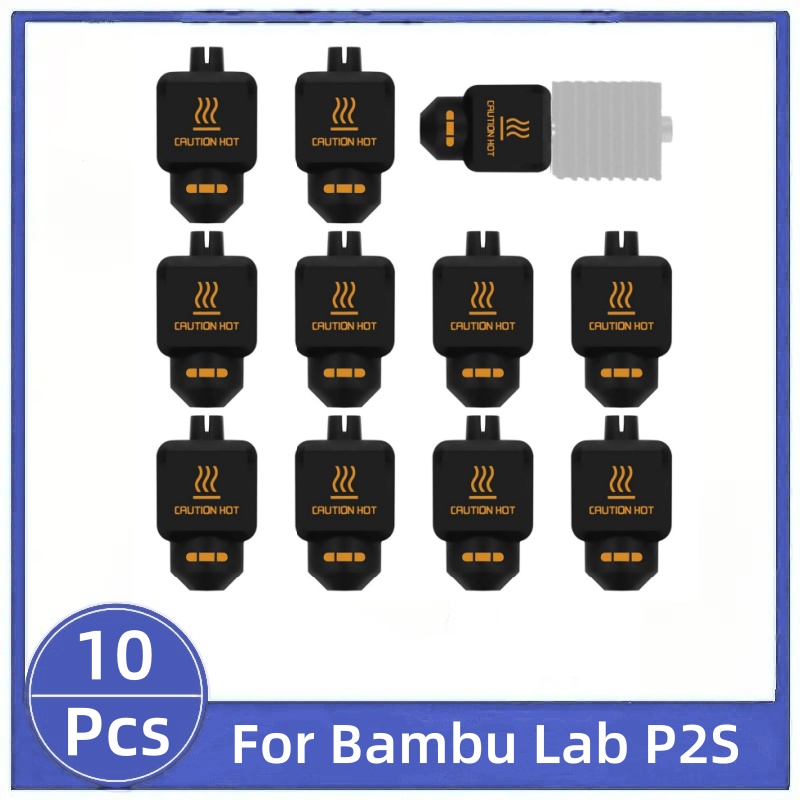 10Pcs Black Silicone Sock for  - 3D Printing Bambu Lab ulasan dan harga