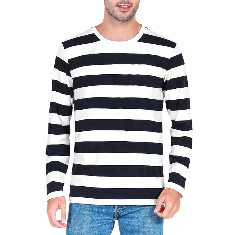 Contrast Stripe 3D Print Men L - 3D Printing Custom ulasan dan harga