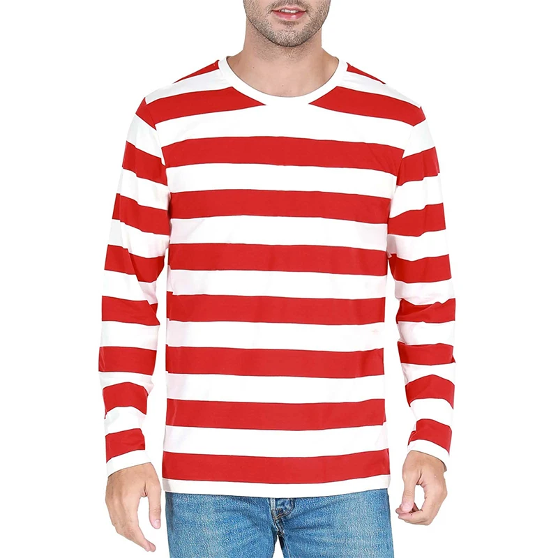 Contrast Stripe 3D Print Men L - 3D Printing Custom ulasan dan harga