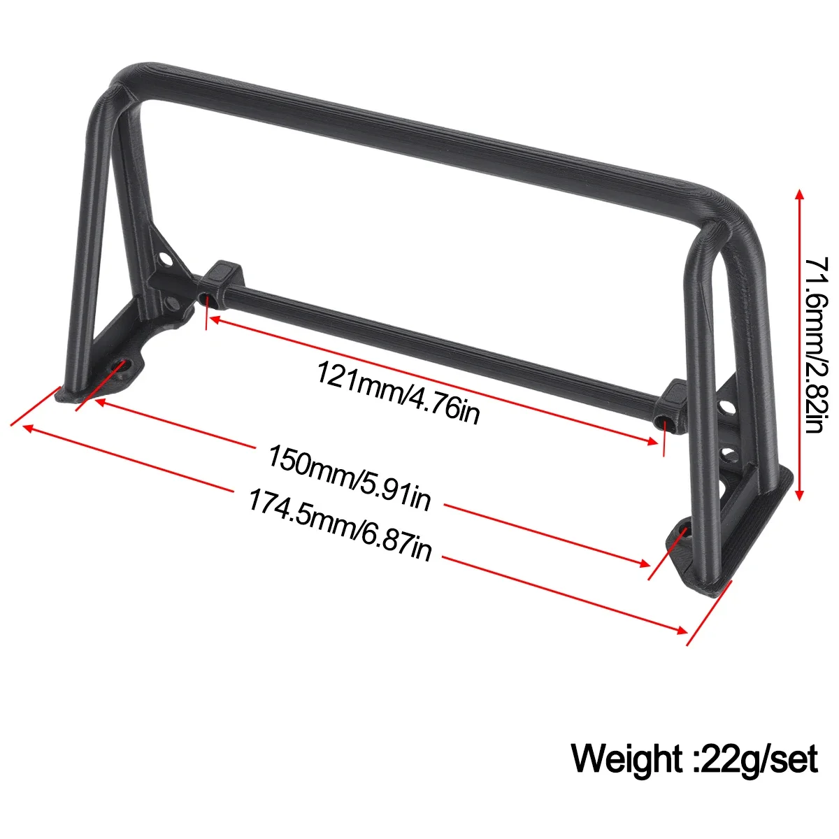 Nylon Roll Cage for Vanquish V - 3D Printing Nylon ulasan dan harga