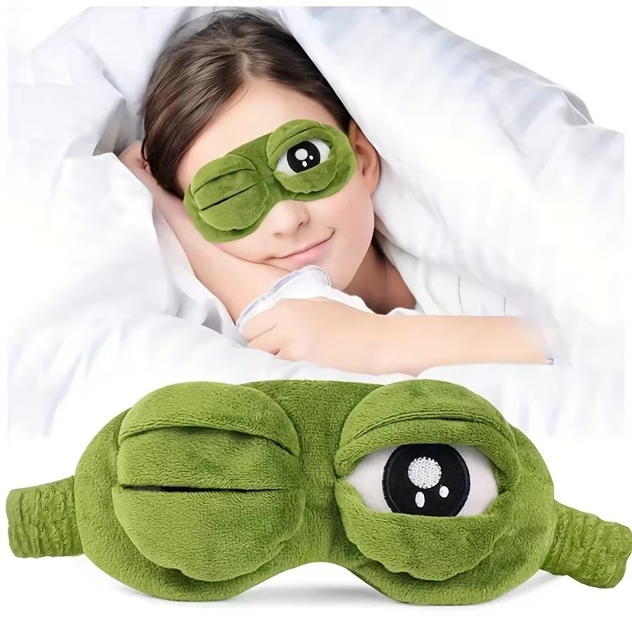 3D Frog Sleep Mask Natural Sle - 3D Printing Mask ulasan dan harga