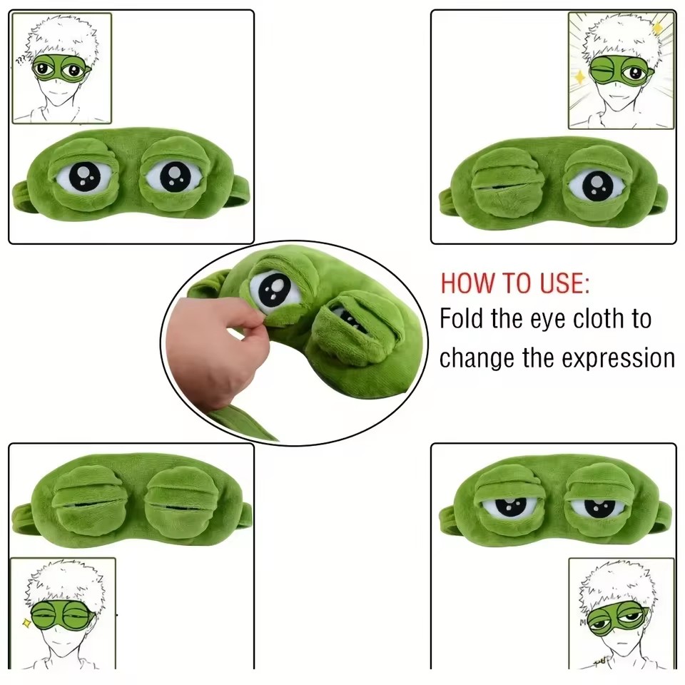 3D Frog Sleep Mask Natural Sle - 3D Printing Mask ulasan dan harga