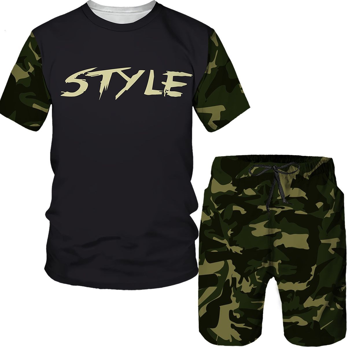 Camouflage Men's Suits Camo 3D - 3D Printing Custom ulasan dan harga