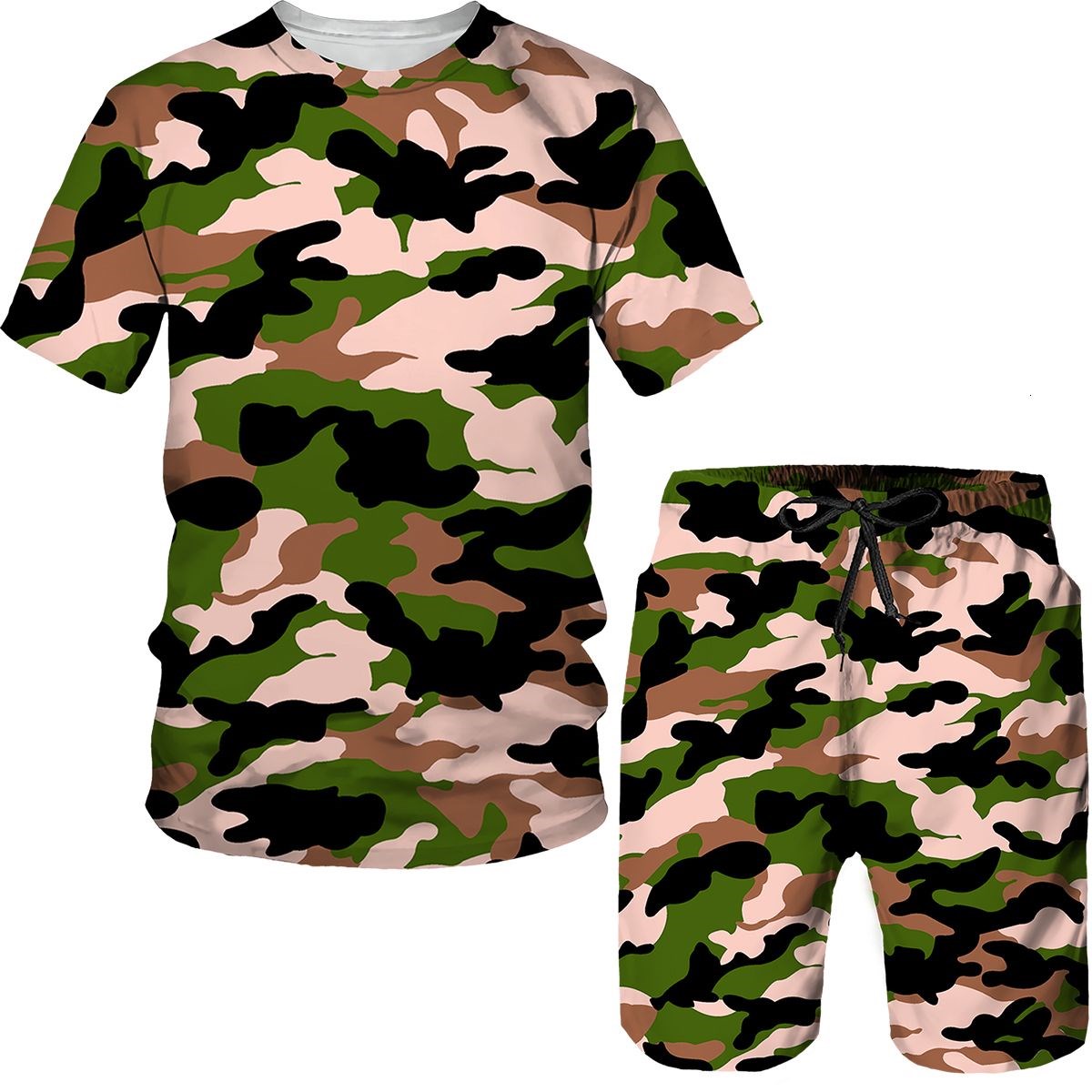 Camouflage Men's Suits Camo 3D - 3D Printing Custom ulasan dan harga