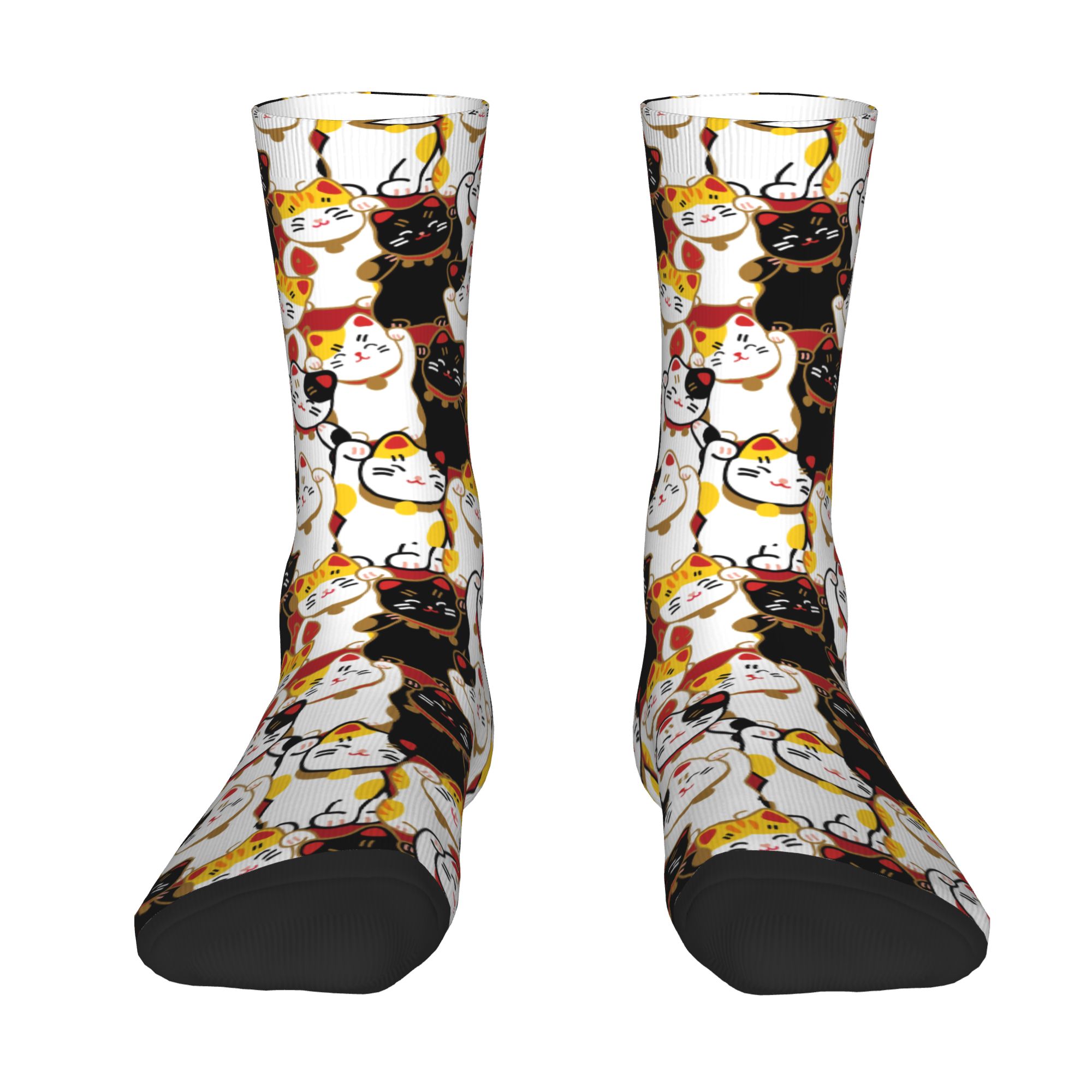 Custom Lucky Cat Men's Crew So - 3D Printing Custom ulasan dan harga