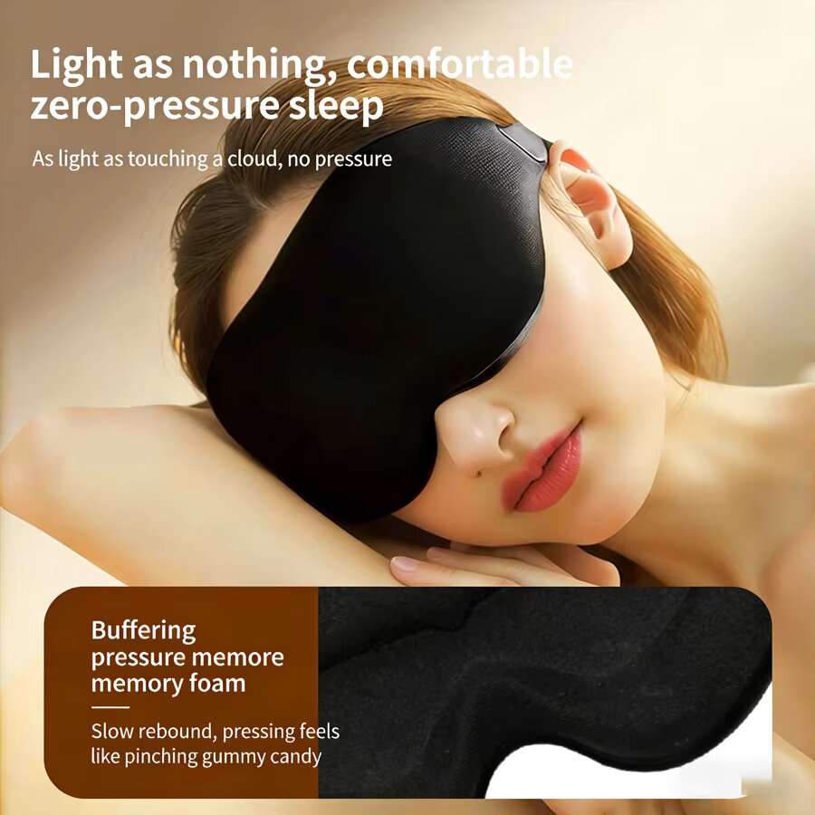 3PCS 3D Memory Foam Sleep Eye  - 3D Printing Mask ulasan dan harga