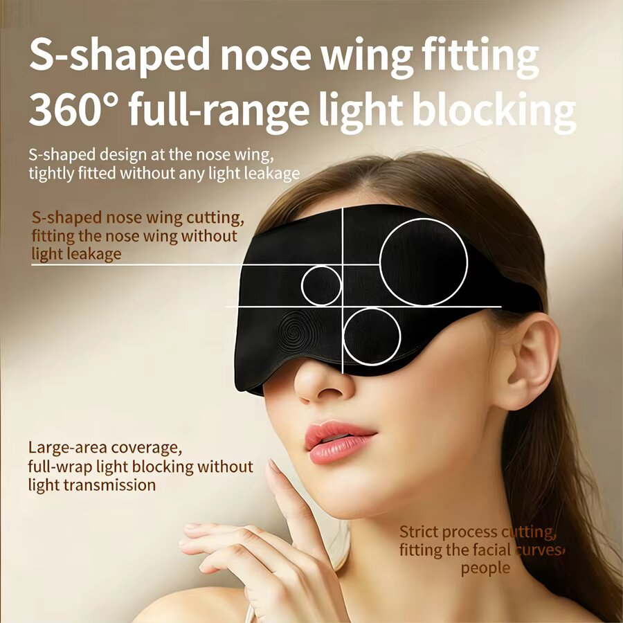 3PCS 3D Memory Foam Sleep Eye  - 3D Printing Mask ulasan dan harga