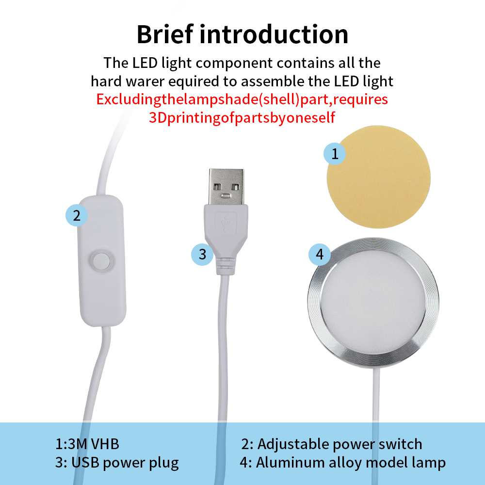 For Bambu Lab Led Lamp Kit 001 - 3D Printing Bambu Lab ulasan dan harga